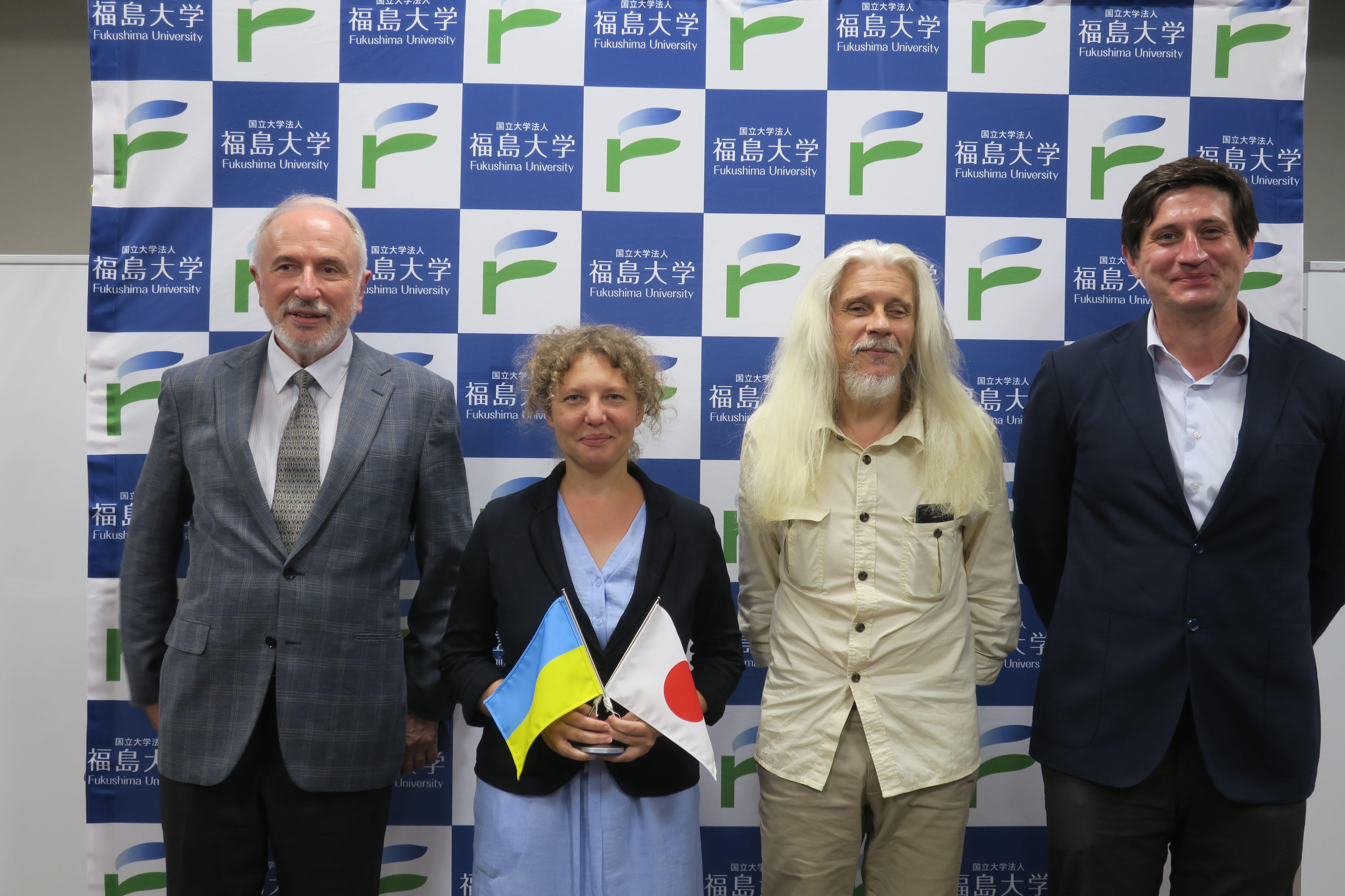Dr. Burdo with the IER’s Ukrainian faculty members