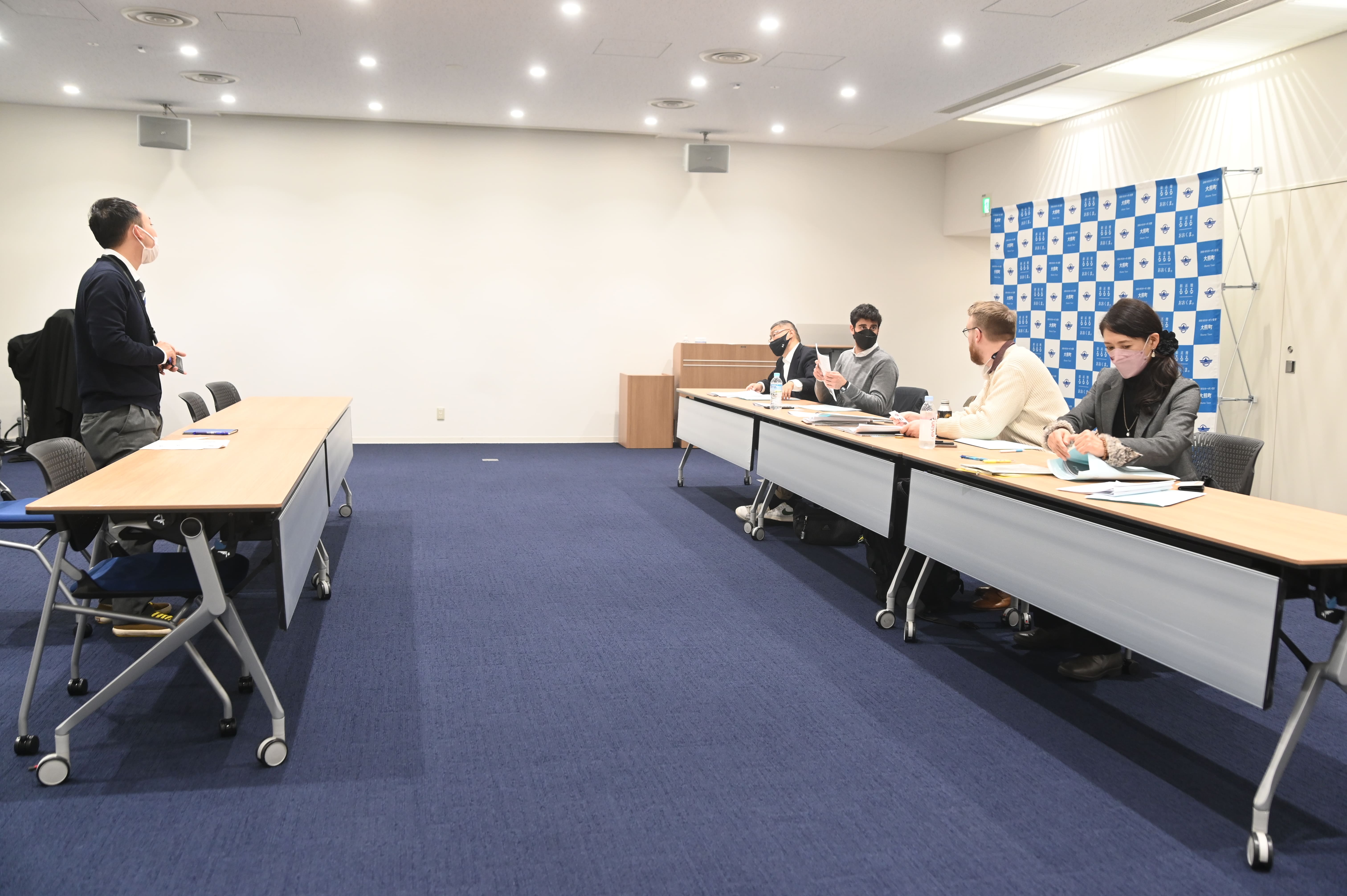 浜通りの自治体から震災当時の状況や復興への取組について話を聞きました。(写真は大熊町)