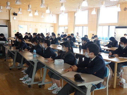 Students listening to the lecture seriously